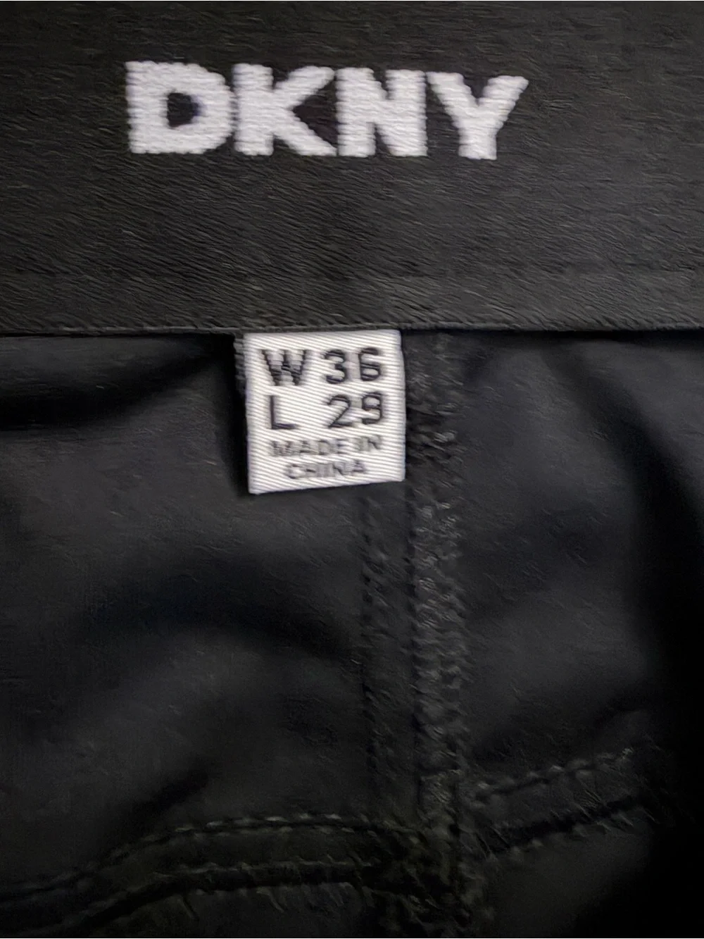 DKNY Men’s Black Straight Dress Pants